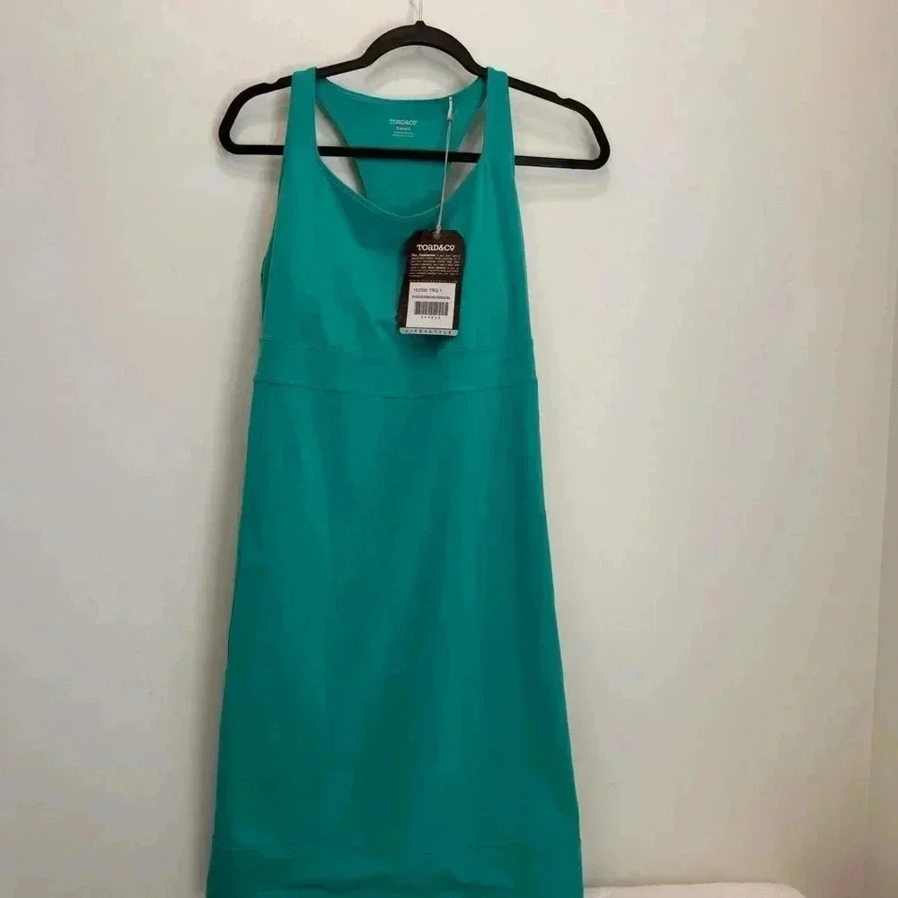 Toad&Co Teal Sleeveless Shift Dress